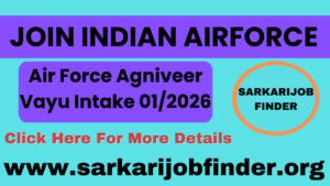 Indian Air Force Agniveer Vayu Recruitment 2025: Apply Online for 01/2026 Batch