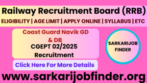 Indian Coast Guard Navik GD & DB Recruitment 2025: Apply Online for 300 Vacancies