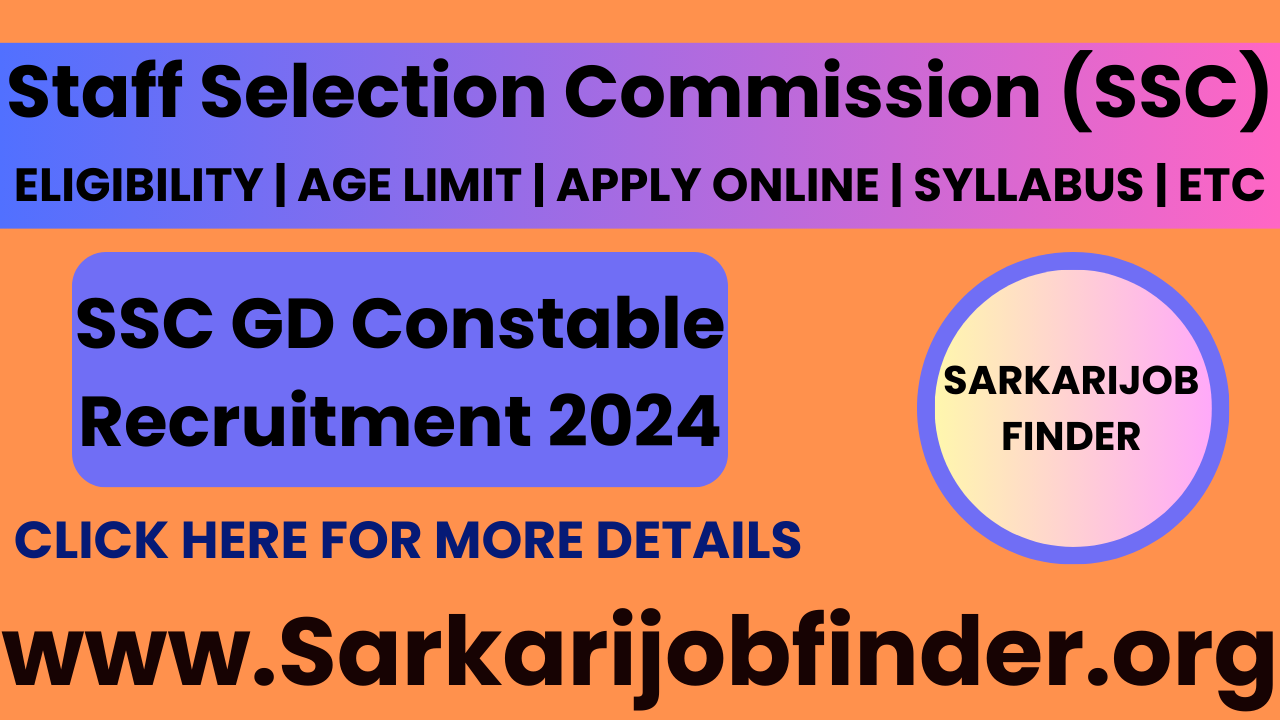 SSC GD Constable Exam 2024