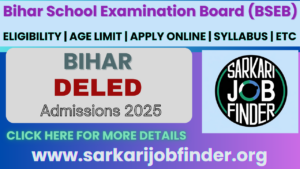 Bihar DELED Entrance 2025: Dummy Admit Card Available – Download Here