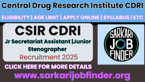 CSIR CDRI JSA & Stenographer Recruitment 2025: Apply Now for 11 Government Vacancies!