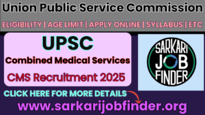 UPSC CMS 2025: Apply Now for 705 Medical Officer Vacancies!