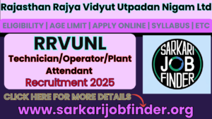 Rajasthan RVUNL Technician & Operator Recruitment 2025: Apply Online for 216 ITI Vacancies