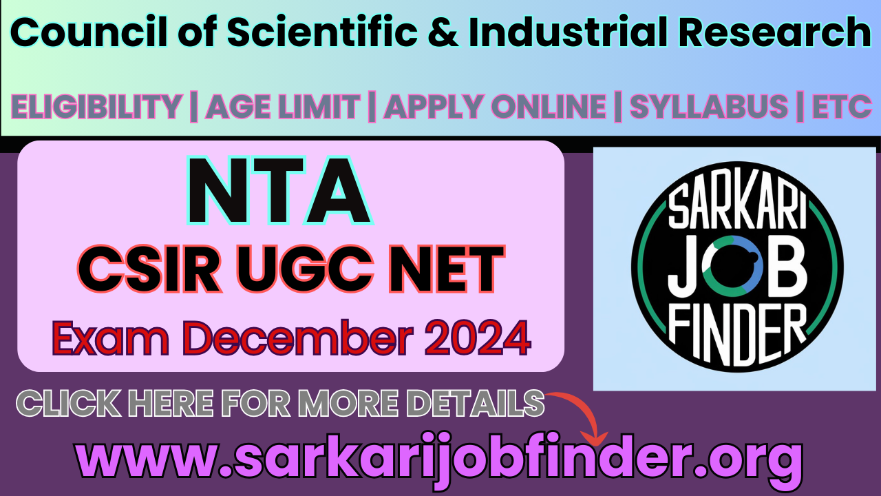 NTA CSIR UGC NET 2024