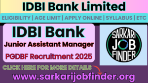 IDBI Bank Junior Assistant Manager 2025 – Apply Online for 650 Vacancies