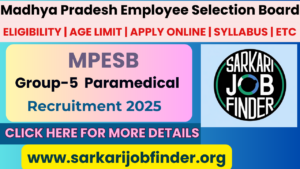 MPESB Group-5 Recruitment 2024: Exam Date Announced for 1170 Paramedical & Nursing Posts