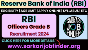 Reserve Bank of India Declares Grade B Final Result 2024 – Download Score Card Here