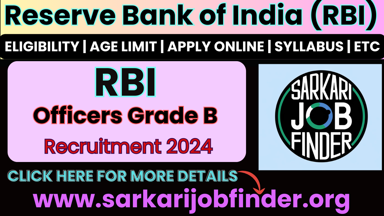 Reserve Bank of India Declares Grade B Final Result 2024